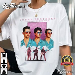 Jonas Brothers Vintage Happiness Begins Tour 2023 Gildan T-Shirt