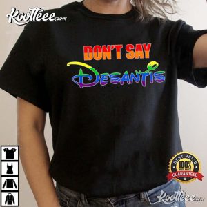 Don't Say DeSantis Florida Say Gay LGBTQ Pride Anti DeSantis T Shirt 3