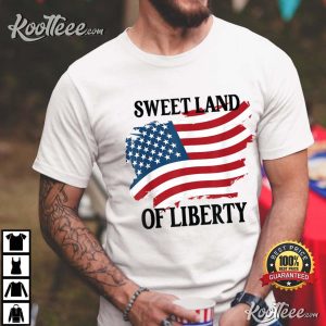 Memorial Day Sweet Land Of Liberty American Flag T Shirt 1