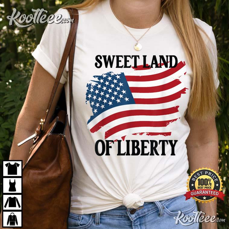 Memorial Day Sweet Land Of Liberty American Flag T-Shirt