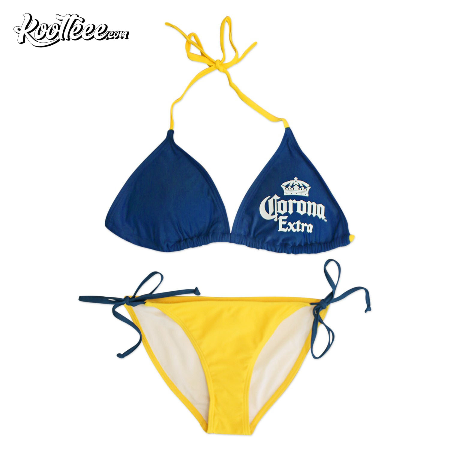 Corona Extra Women's Triangle String Bottom Bikini