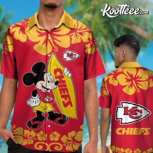 Nfl Kansas City Chiefs Hawaiian Shirt Disney Mickey Mouse Tropical