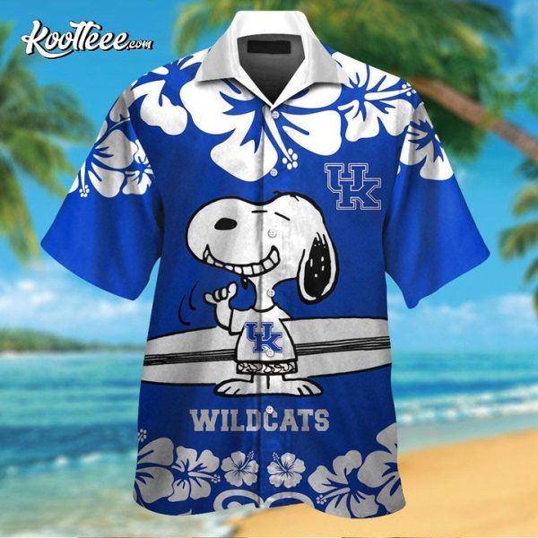Kentucky Wildcats And Snoopy Tropical Hawaiian Shirt