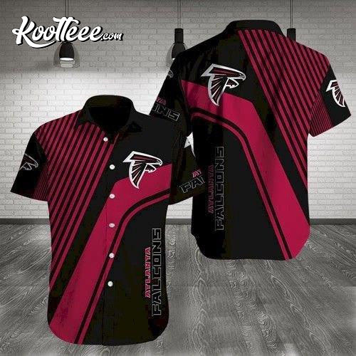 Atlanta Falcons Curved Hawaiian Shirt