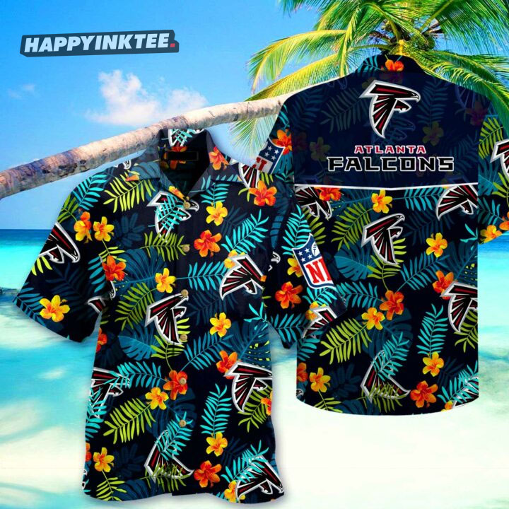 Atlanta Falcons Halloween Tropical Hawaiian Shirt - Trendy Aloha