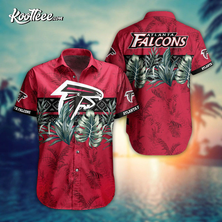 Atlanta Falcons Tropical Leave Hawaiian Shirt