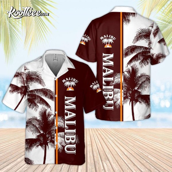 Malibu Palm Leaf Summer Hawaiian Shirt