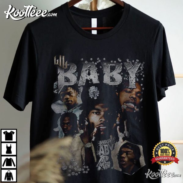 Lil Baby Vintage 90s Hip hop RnB Graphic Summer Outfit T-shirt