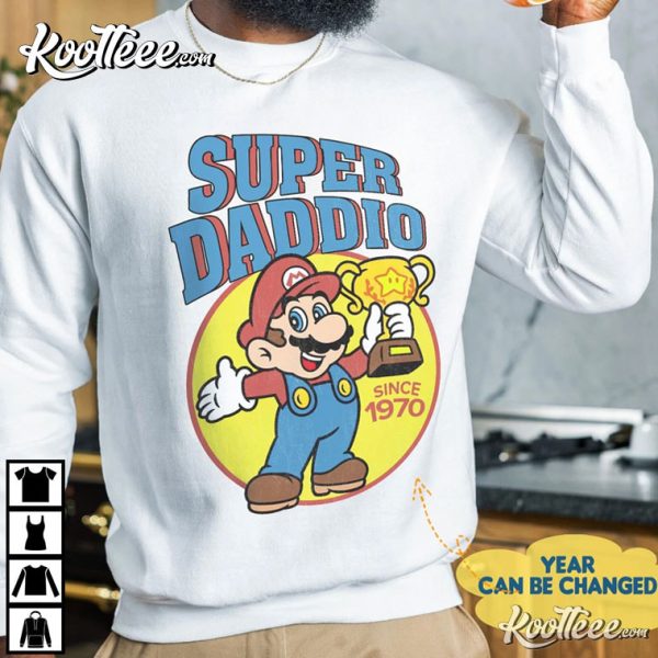 Father’s Day Super Daddio Funny Dad Gamer T-Shirt