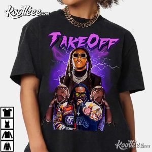 Takeoff's Iconic Stage-Worn Exclusive Memorabilia Quavo T-Shirt Takeoff's Iconic Stage Worn Exclusive Memorabilia Quavo T Shirt 1