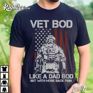 Vet Bod Like Dad Bod But More Back Pain Retro Vintage T-Shirt