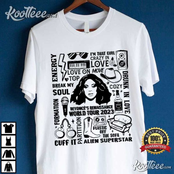 Beyonce World Tour 2023 Fan Gift T-Shirt