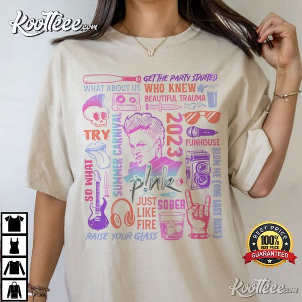 Pink Summer Carnival Pop Music Lover Gift T-Shirt