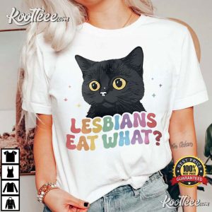 LGBT Lesbians Eat What Funny Lesbian Couple T-Shirt