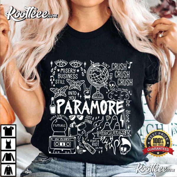 Paramore Doodle 2023 Music Tour Best T-Shirt
