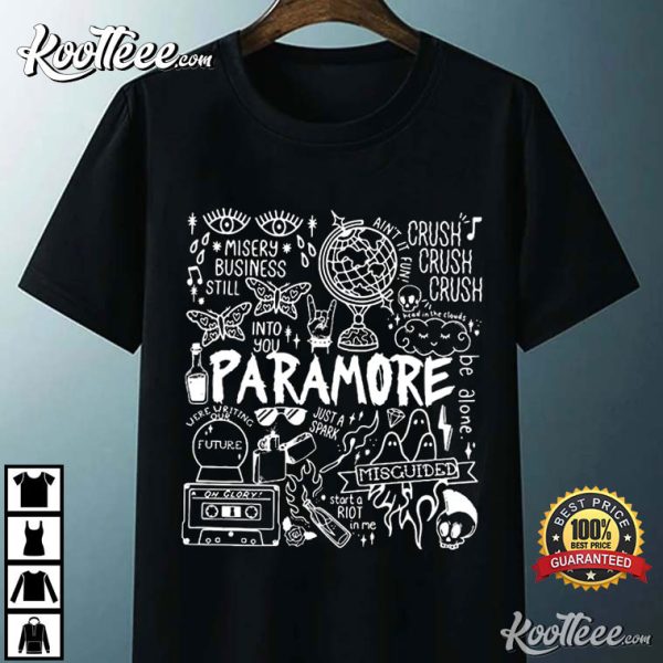 Paramore Doodle 2023 Music Tour Best T-Shirt