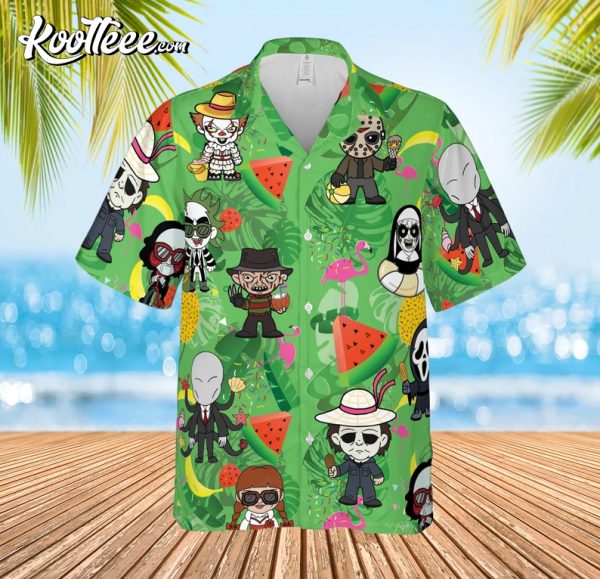 Horror Movie Halloween Tropical Hawaiian Shirt