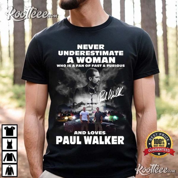 Paul Walker Fast And Furious Gift For Fan T-Shirt
