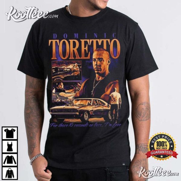 Dominic Toretto Fast And Furious Retro Vintage T-Shirt