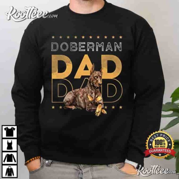 Red Doberman For Doberman Dad T-Shirt