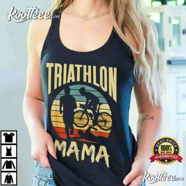 Triathlon Mama Triathlete Sport Lover Mom T-Shirt