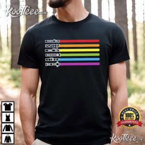 Lightsaber Swords Star Wars LGBTQ Pride T-Shirt