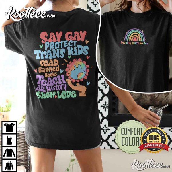 Say Gay Pride Rainbow Comfort Colors Shirt