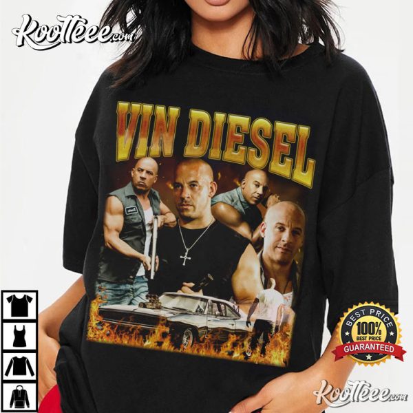 Vin Diesel The Fast And The Furious Dominic Toretto T-Shirt