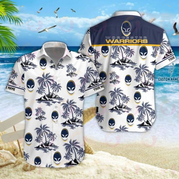 Worcester Warriors Premiership Rugby Hawaiian Customized Shirt
