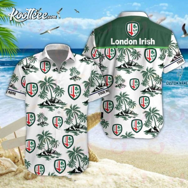 London Irish Premiership Rugby Hawaiian Shirt