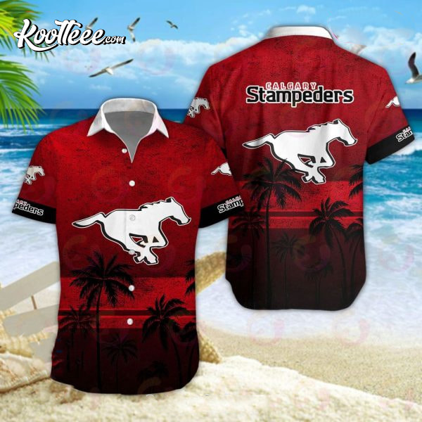 CFL Calgary Stampeders Hawaiian Shirt And Shorts