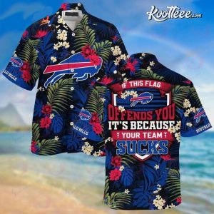 Nfl Buffalo Bills Hawaiian Shirt Vintage Us Flag Beach Gift For