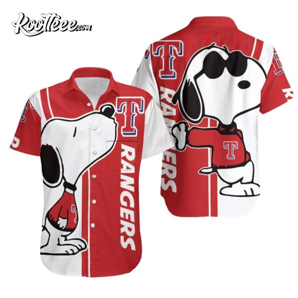 Texas Rangers Snoopy Lover Hawaiian Shirt