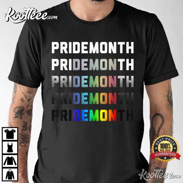 Pride Month Demon Cool Pride Month Demon Premium T-Shirt