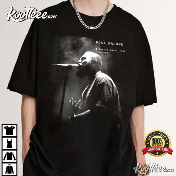 Vintage Post Malone Twelve Carat Europe Fan Gift T-Shirt