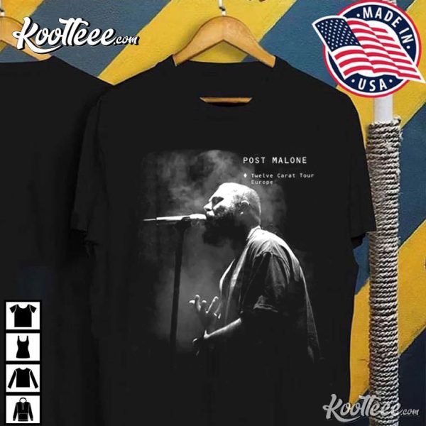 Vintage Post Malone Twelve Carat Europe Fan Gift T-Shirt