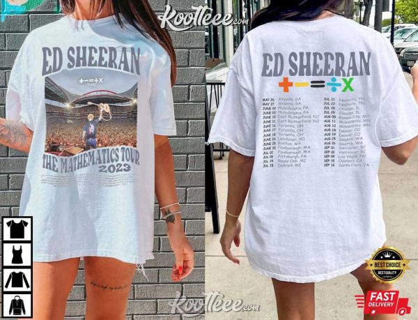 Ed Sheeran The Mathematics Tour 2023 Fan Gift T-Shirt