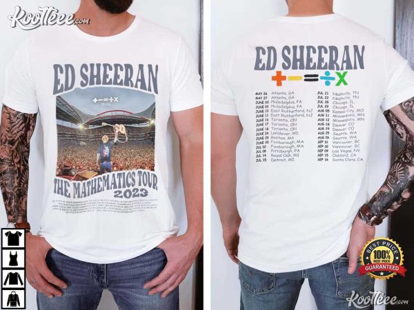 Ed Sheeran The Mathematics Tour 2023 Fan Gift T-Shirt