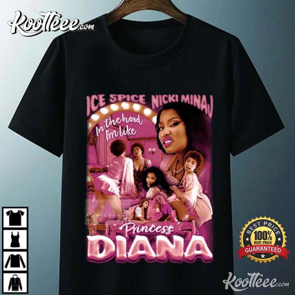 Ice Spice Nicki Minaj Princess Diana Retro Unisex T-Shirt