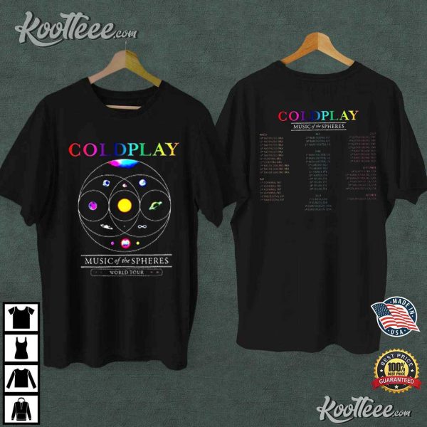 Coldplay 2023 Music of The Spheres World Tour 2023 T-Shirt