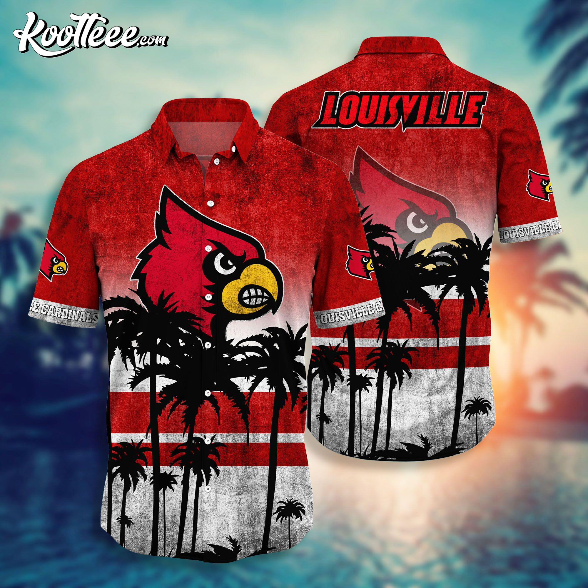 NCAA Louisville Cardinals Coconut Hawaiian Shirt All Over Print