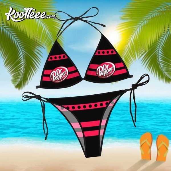Dr Pepper Two-Piece Set Summer Sexy Bikini