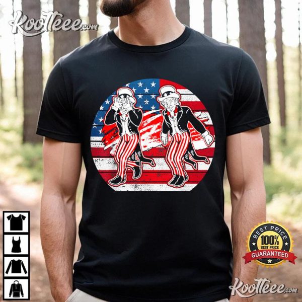 Uncle Sam Griddy Dance Funny 4th Of July Independence Day T-Shirt