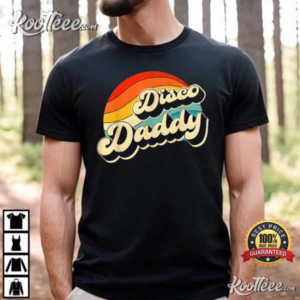 Disco 70’s Costume Mens Women Retro Disco Daddy T-Shirt