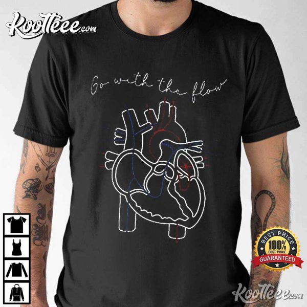 CVICU Cardiac Nurse Heart Flow Anatomy T-Shirt