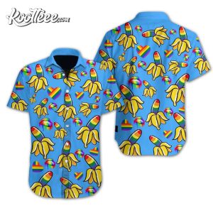 Gay Pride Gift Banana Rainbowl Hawaiian Shirt