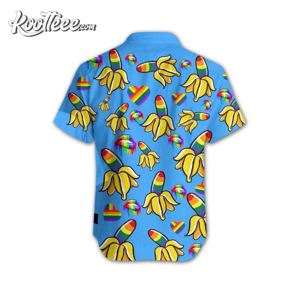 Gay Pride Gift Banana Rainbowl Hawaiian Shirt