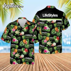 Lifestyles Ultra Sensitive Condoms Pineapple Hawaiian Shirt