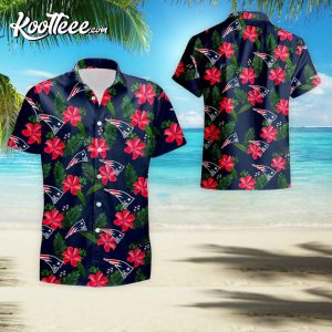 New England Patriots Floral Summer Hawaiian Shirt