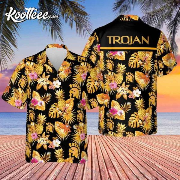 Trojan Condoms Aloha Beach Hawaiian Shirt